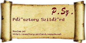 Pásztory Szilárd névjegykártya